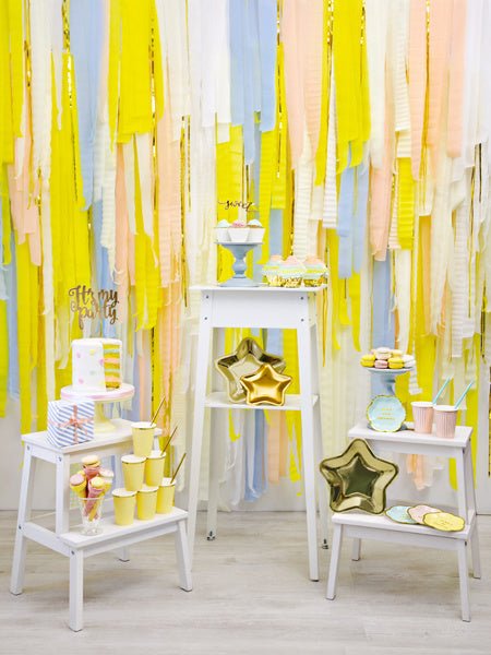 Gouden Borden Ster 23cm 6st van Partydeco koop je bij Partywinkel