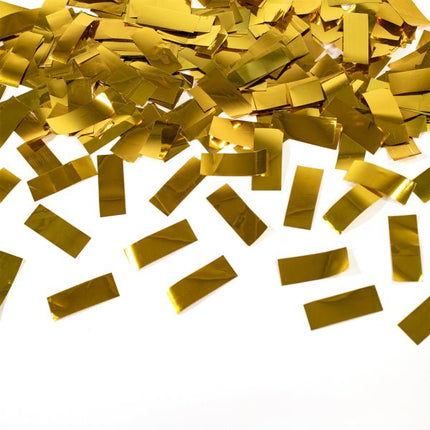 Gouden Confetti Kanon Folie 60cm van Riethmueller koop je bij Partywinkel