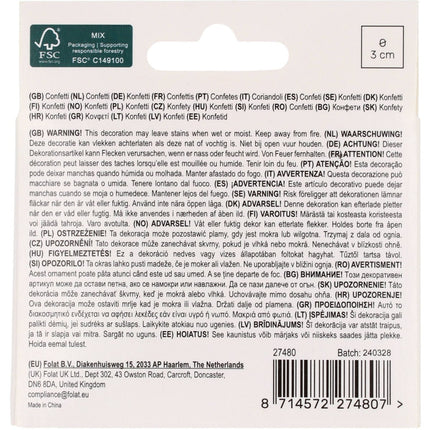 Gouden Confetti Munten 50st van Folat koop je bij Partywinkel