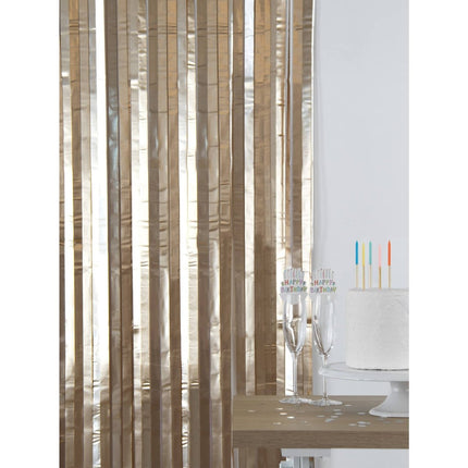 Gouden Deurgordijn Mat 2m van Folat koop je bij Partywinkel