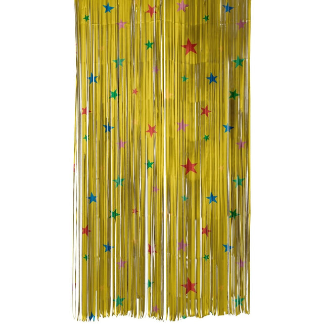 Gouden Deurgordijn Ster 2m van Folat koop je bij Partywinkel