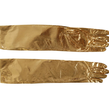 Gouden Handschoenen 44cm van Fiestas Guirca koop je bij Partywinkel