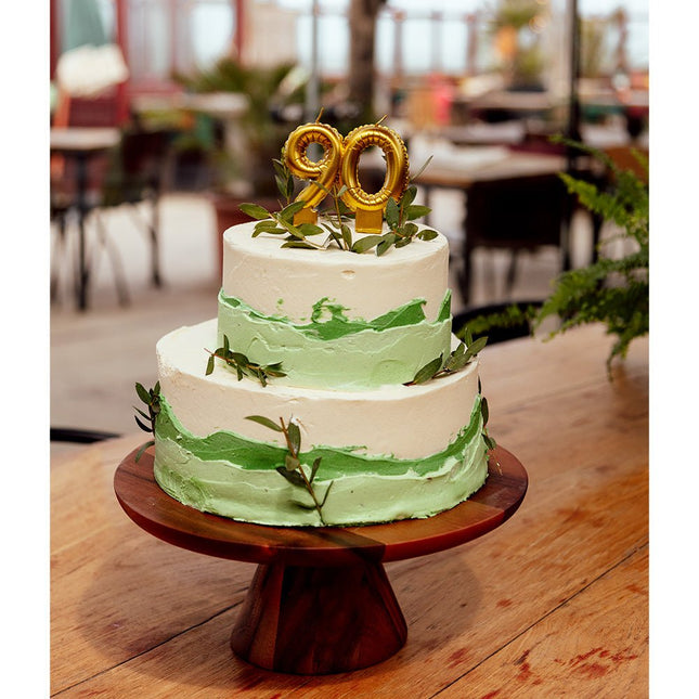 Gouden Kaars 8 Jaar 8cm van Boland koop je bij Partywinkel