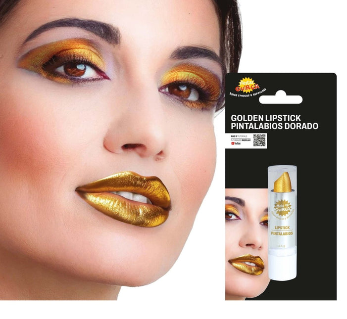 Gouden Lippenstift 3,5 gr van Fiestas Guirca koop je bij Partywinkel