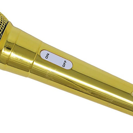 Gouden Microfoon 20 cm van Fiestas Guirca koop je bij Partywinkel