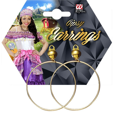 Gouden Oorbellen Zigeunerin van Widmann koop je bij Partywinkel