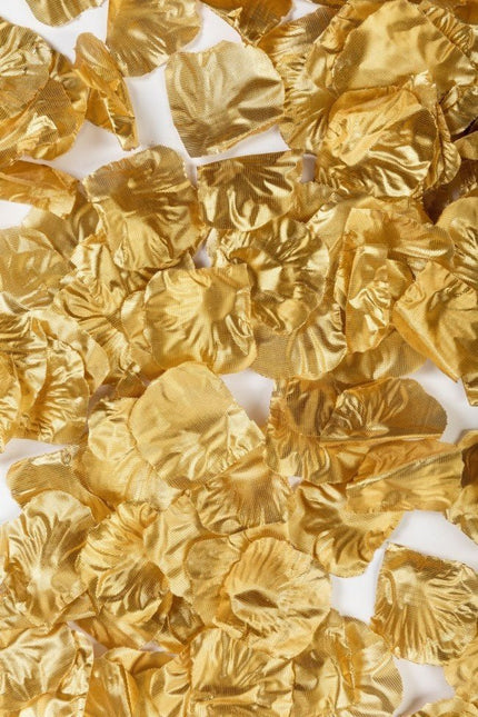 Gouden Rozenblaadjes Metallic 144st van WeFiesta koop je bij Partywinkel