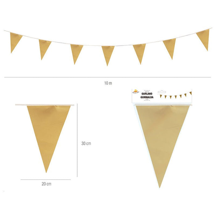 Gouden Slinger 10m van Fiestas Guirca koop je bij Partywinkel