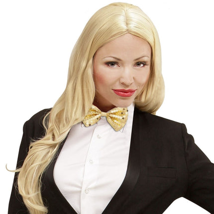 Gouden Strik Pailletten Unisex van Widmann koop je bij Partywinkel