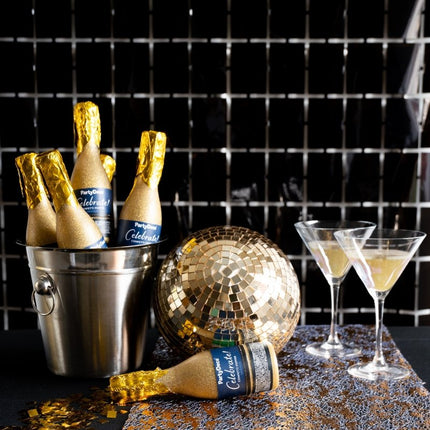 Gouden Tafelloper Tule Doorzichtig 9m van Partydeco koop je bij Partywinkel