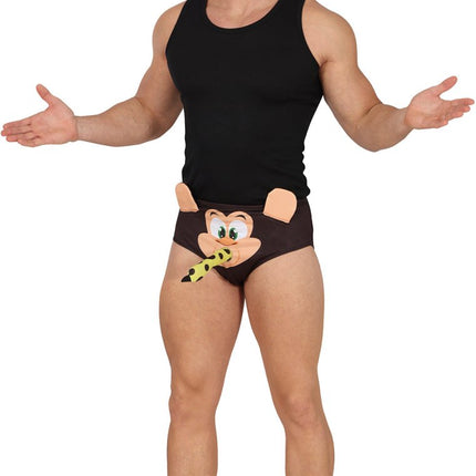 Grappige Onderbroek Aap - Partywinkel - 8434077182932