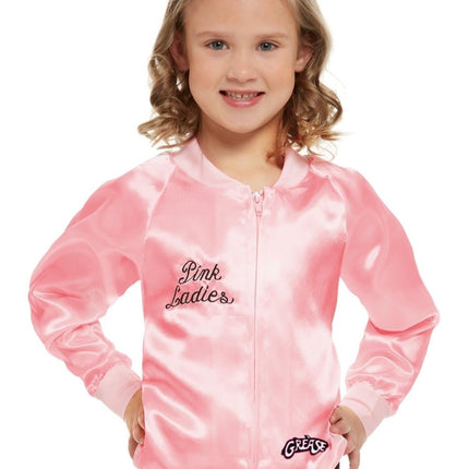 Grease Jas Roze Meisje Pink Ladies van Smiffys koop je bij Partywinkel