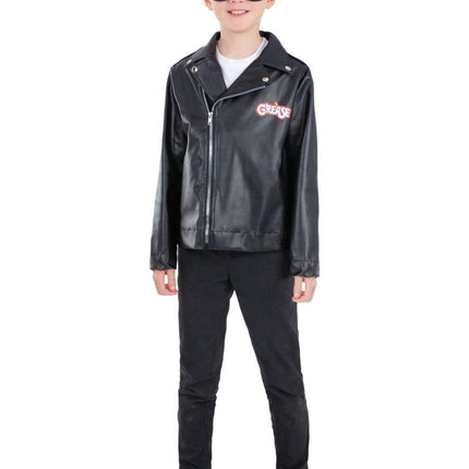 Grease Jas Zwart Jongen T - Bird van Smiffys koop je bij Partywinkel