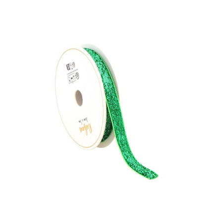 CINTA DE PURPURINA VERDE 10 MM X 3 M