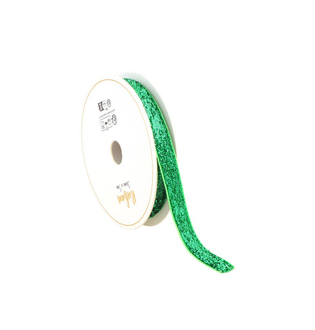 CINTA DE PURPURINA VERDE 10 MM X 3 M