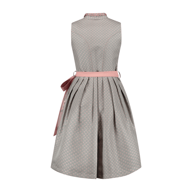 Grijze Dirndl Jurk Oktoberfest Roze Dames van Haus Huberts koop je bij Partywinkel