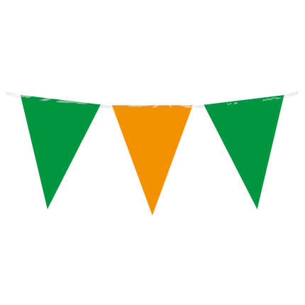 Groen Oranje Slinger Plastic 10m - Partywinkel - 8716764245671