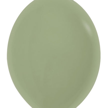 Groene Ballonnen Eucalyptus 30cm 50st van Sempertex koop je bij Partywinkel