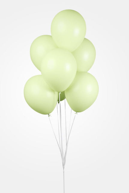 Groene Ballonnen Pastel Macaron 30cm 50st van WeFiesta koop je bij Partywinkel