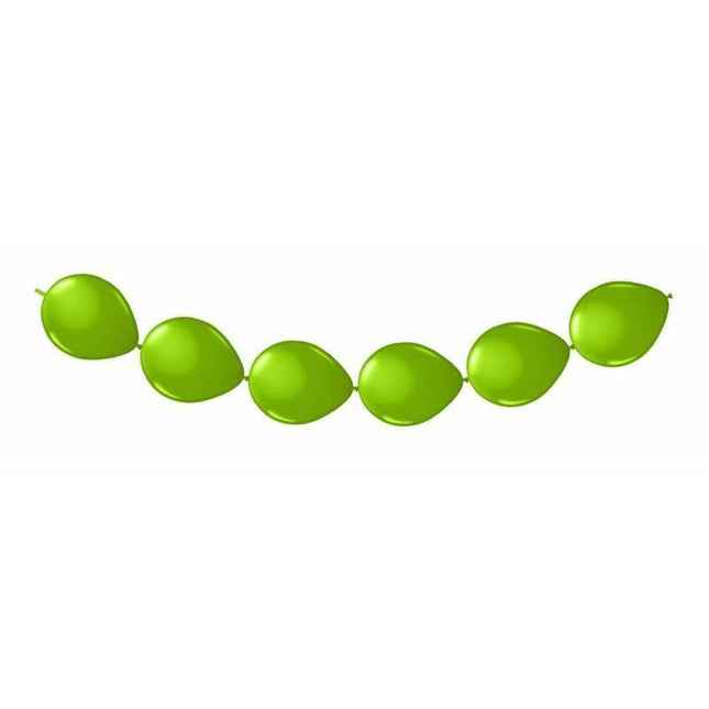 Groene Ballonnenslinger 3m 8st - Partywinkel - 8714572084536