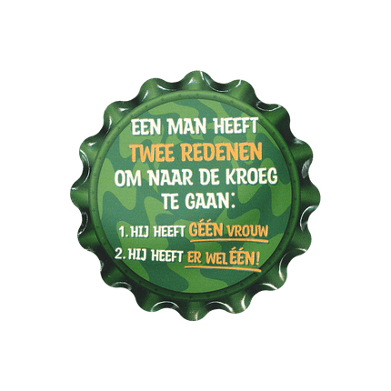 Groene Onderzetters Twee Redenen 11cm van Paper Dreams koop je bij Partywinkel