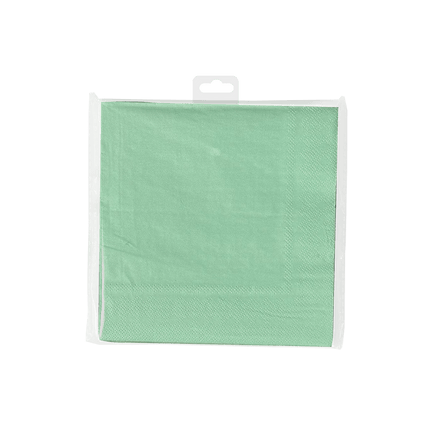 Groene Servetten Pastel 16,5cm 8st van Paper Dreams koop je bij Partywinkel