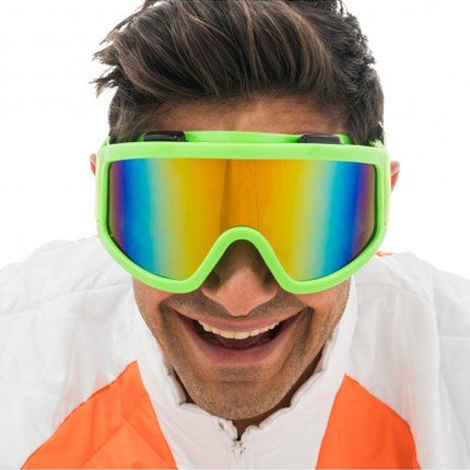 Groene Skibril Goggles van CHAKS koop je bij Partywinkel
