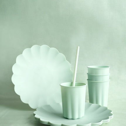 Groene Tafelkleed Pastel 1,8m van Partydeco koop je bij Partywinkel