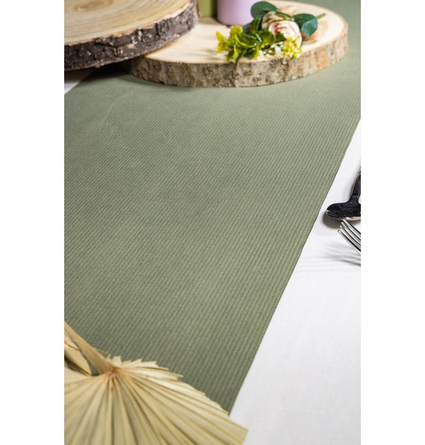 Groene Tafelloper 3m van CHAKS koop je bij Partywinkel