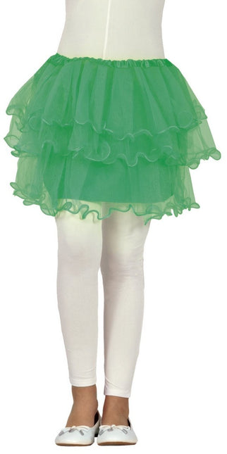 Groene Tutu Meisje Ruches 30cm van Fiestas Guirca koop je bij Partywinkel