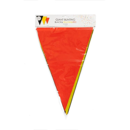 Grote Vlaggenlijn Zwart Geel Rood 10m van WeFiesta koop je bij Partywinkel