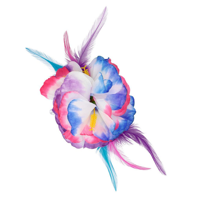 Haarbloem Hawaii Deluxe 15cm - Partywinkel - 8712026523815