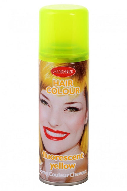 Haarspray Fluor Geel 125Ml van PartyXplosion koop je bij Partywinkel
