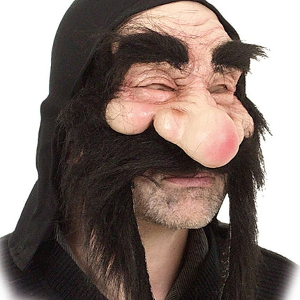 Halfgelaatsmasker Gnom, zwart van Orlob koop je bij Partywinkel
