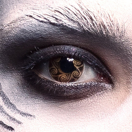 Halloween 12 - Maandslenzen Voodoo Swirl van Boland koop je bij Partywinkel