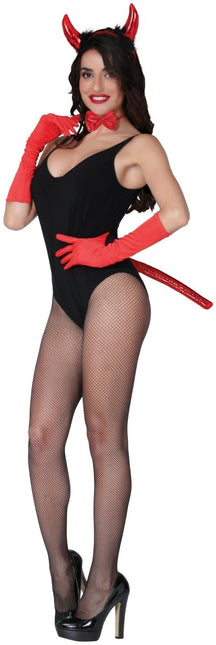 Halloween Accessoireset Duivel Roodkleurig 3 delig van Fiestas Guirca koop je bij Partywinkel