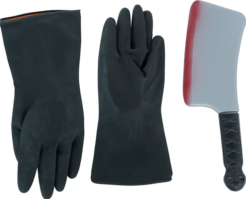 Halloween Accessoireset Slager 4 delig van Fiestas Guirca koop je bij Partywinkel