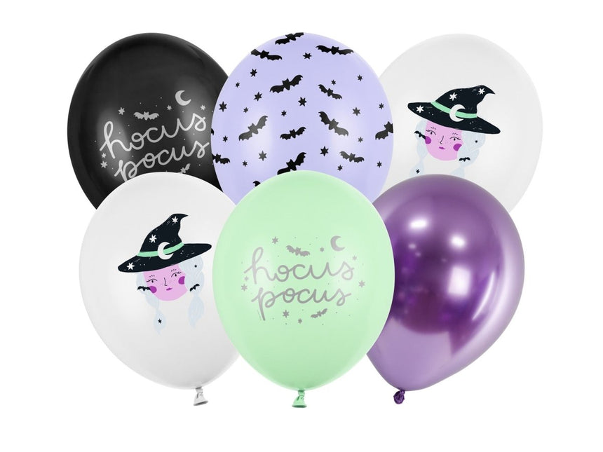 Halloween Ballonnen Hocus Pocus 30cm 50st van Partydeco koop je bij Partywinkel