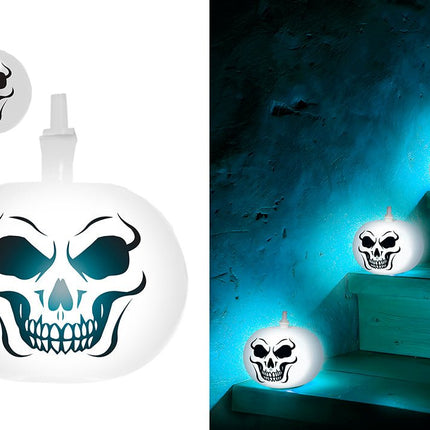 Halloween Ballonnen Pompoen Met Licht 20cm van Fiestas Guirca koop je bij Partywinkel