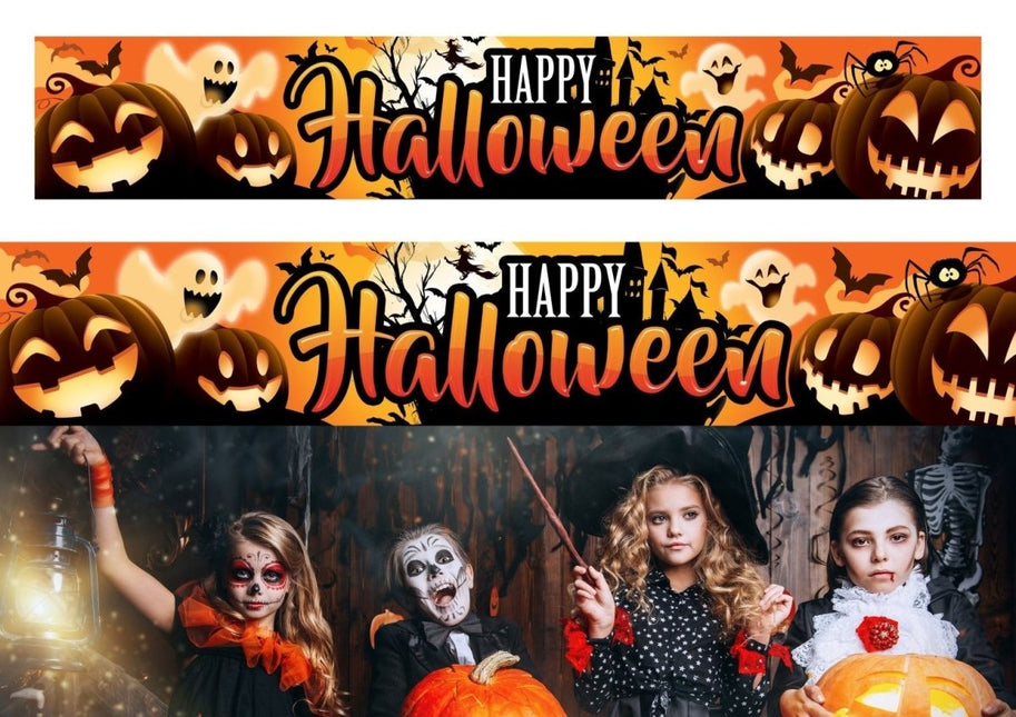 Halloween Banner Happy Halloween - Partywinkel - 8434077268407