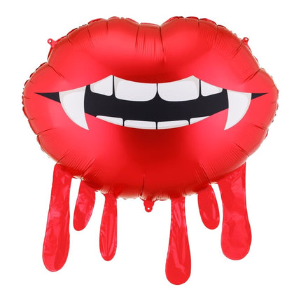 Halloween Bloedende Lippen Folieballon Leeg van Partydeco koop je bij Partywinkel