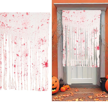 Halloween Bloederig Gordijn 1,5m van Fiestas Guirca koop je bij Partywinkel