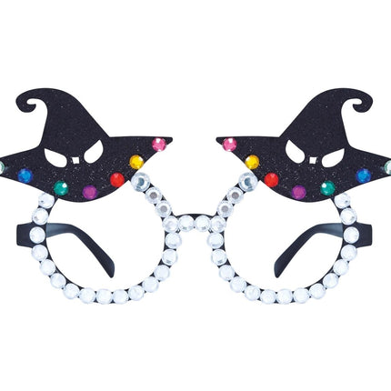 Halloween Bril Heksenhoed Glitter van Fiestas Guirca koop je bij Partywinkel