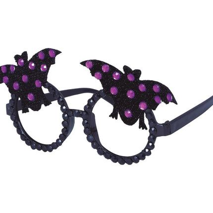 Halloween Bril Vleermuis Glitter van Fiestas Guirca koop je bij Partywinkel