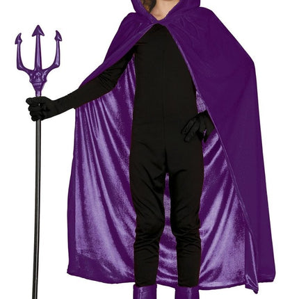 Halloween Cape Paars Kind 1m - Partywinkel - 8434077189870