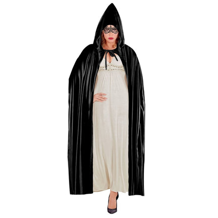 Halloween Cape Zwart 1,42m van Widmann koop je bij Partywinkel