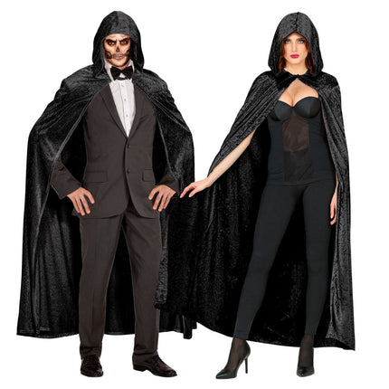 Halloween Cape Zwart 1,5m van Widmann koop je bij Partywinkel