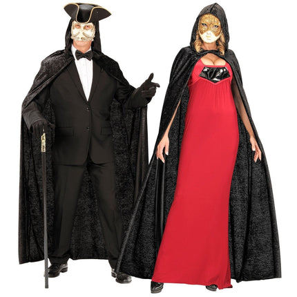 Halloween Cape Zwart 1,5m van Widmann koop je bij Partywinkel