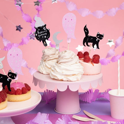 Halloween Cupcake Toppers 14cm 6st van Partydeco koop je bij Partywinkel