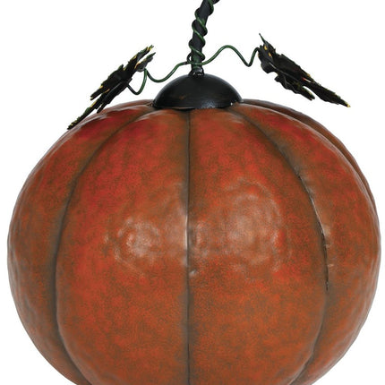 Halloween Decoratie Pompoen Metallic Met Licht 16cm - Partywinkel - 8434077249574